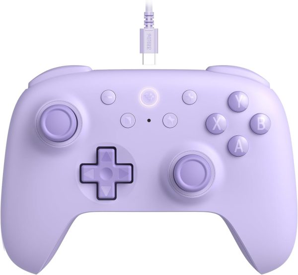 8Bitdo Ultimate 2C Wired Controller for Windows PC and Android, with 1000Hz Polling Rate, Hall Effect Joysticks and Hall Triggers, and Remappable L4/R4 Bumpers (Purple)